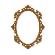 round carved vintage frame for picture or photo