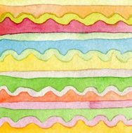 Abstract ornament watercolor hand painted background
