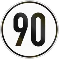 Speed Sign 90