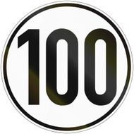 Speed Sign 100