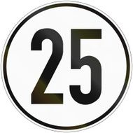 Speed Sign 25
