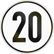 Speed Sign 20