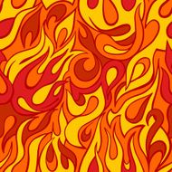 Fire flame seamless pattern N2