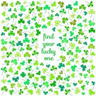 Cute clover flower postcard N2