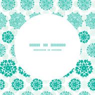 Vector abstract green decorative circles stars striped frame seamless pattern N2