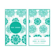 Vector abstract green decorative circles stars striped vertical round frame N2