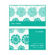 Vector abstract green decorative circles stars striped horizontal stripe frame