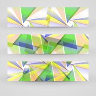 Vector banner set for your design N28