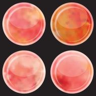 Watercolor buttons set N3
