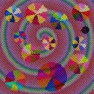 Merry party background on a woven texture
