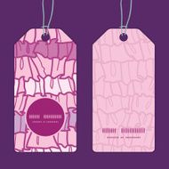 Vector pink ruffle fabric stripes vertical round frame pattern tags N2