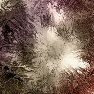 Shiny copper like metal square background in purple and red