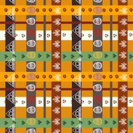 Ethnic seamless with plant elements
