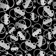 Eco friendly transport seamless background pattern