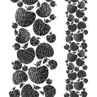 Apples seamless pattern Organic food theme background N3