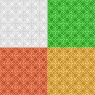 vector set - decorative seamless patterns