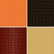 vector dark and light seamless patterns - set