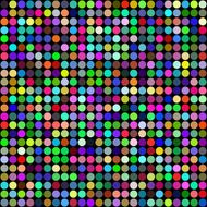 Abstract rainbow circles seamless pattern background