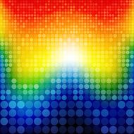 Abstract rainbow circles seamless pattern background N2