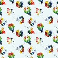 beautiful pattern of colorful leaves rainbow colors