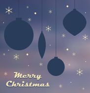 Christmas retro poster template