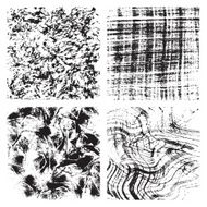 Set of grunge textures Wave canvas and crumpled