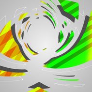 Abstract futuristic geometric shapes N19
