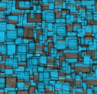 grunge mosaic tile fragmented backdrop in blue