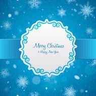 Christmas card Label