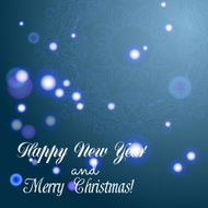 New Year greeting card Congratulations on Christmas N2