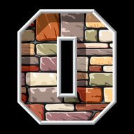 stone letter O