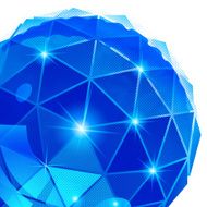 Contemporary background with plastic pixel dimensional object N2