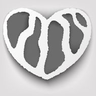 Heart Torn Paper Concept Design