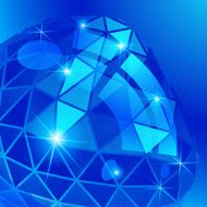Futuristic background with effect sparkling texture figure