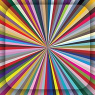 Colorful centrifugal striped background with diagonal segments
