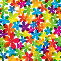 Seamless pattern with bright flowers N2