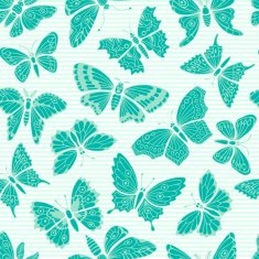 seamless pattern with decorative butterflies N26