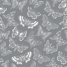 seamless pattern with decorative butterflies N27