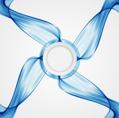 Abstract blue wave background N8