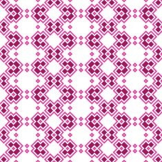 Geometric wallpaper in pink on white N2