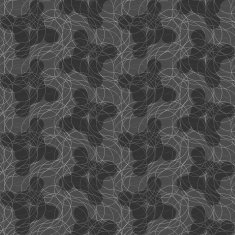 Dark gray ornament with translucent rounded shapes N2