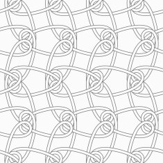 Slim gray vertical interlocking ornament N2