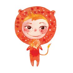 child dressed as a lion N2