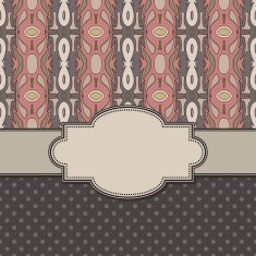 Vintage vector ethnic frame