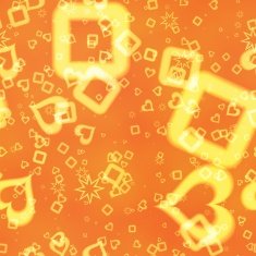 Orange abstract shaped seamless background N2