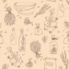Seamless texture with spices N2