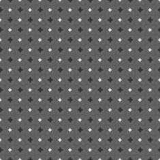 Monochrome pattern with black and white small rounded crosses N2