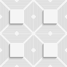 Geometrical pattern with white beveled squares on striped backgr N2