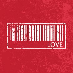 love vintage abstract grunge red background illustration