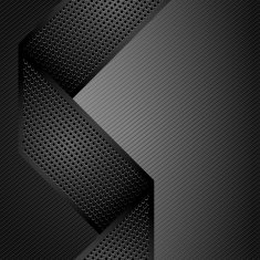 Metallic ribbons on gray corduroy background